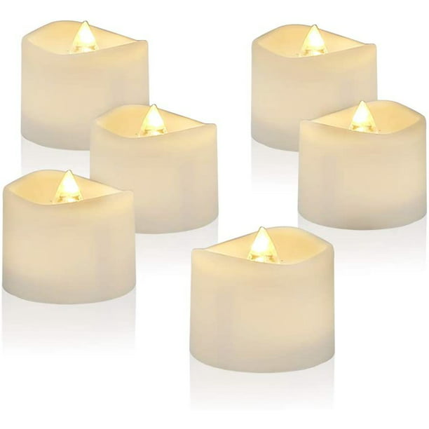 Wedding Warm White Long Pillar Candle Mood Light Votive LED Candle Tealight